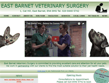 Tablet Screenshot of eastbarnetvets.com